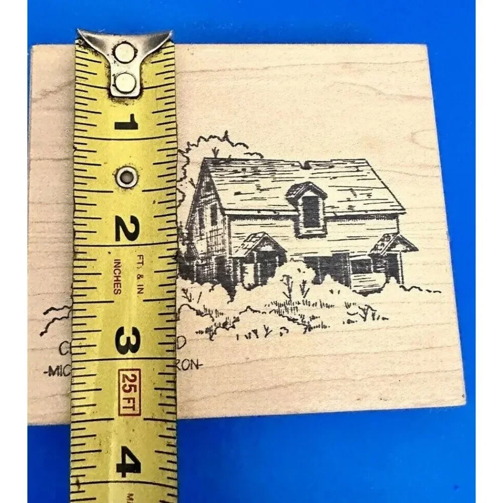Charity Island Lighthouse Lake Huron Michigan Rubber Stamp See Pictures‎